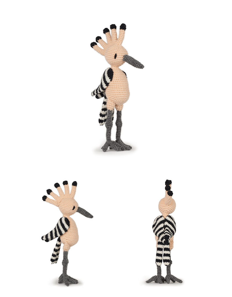 toft ed's animal jacob the hoopoe amigurumi crochet